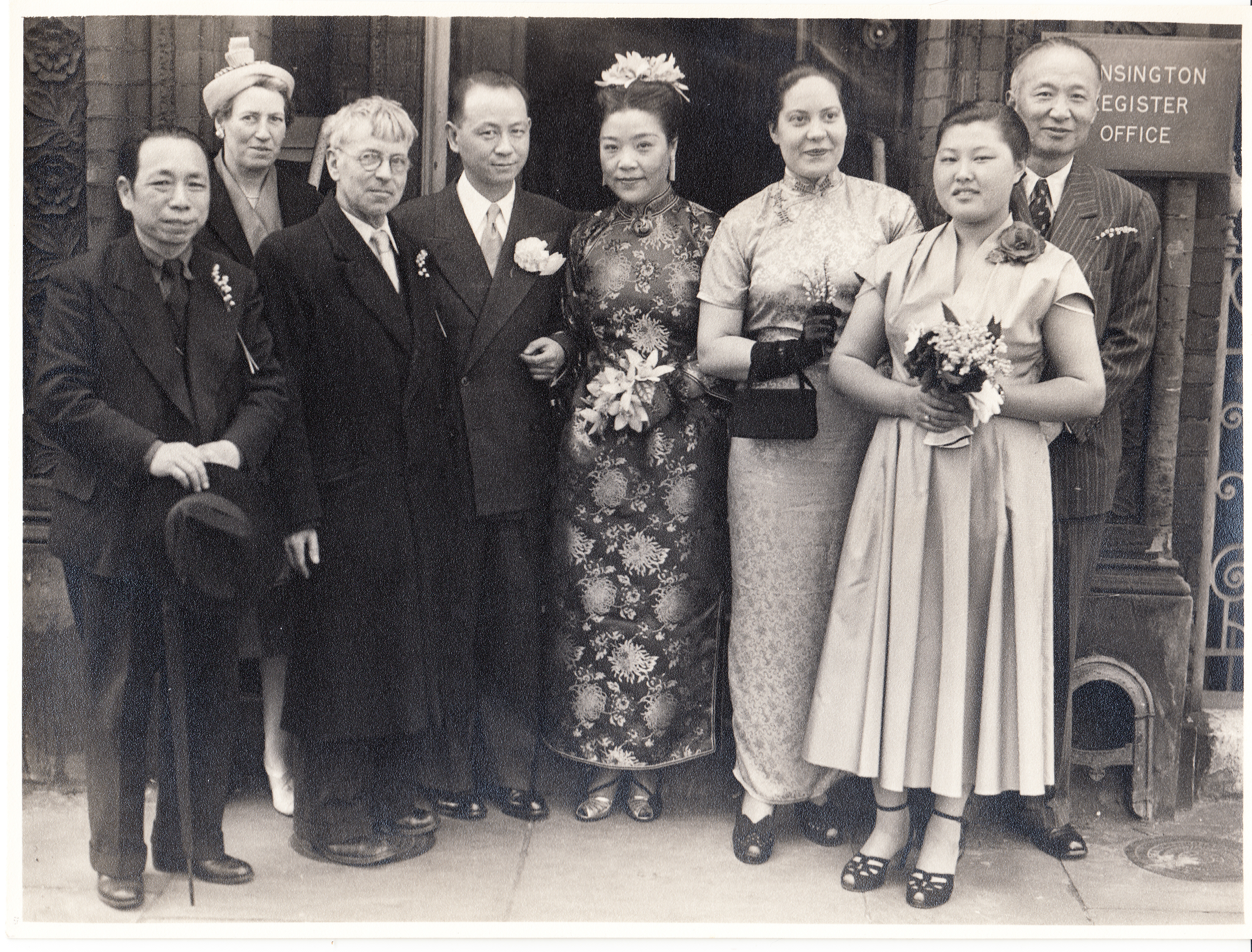 Wedding at Kensington and Chelsea Register Office, 1953